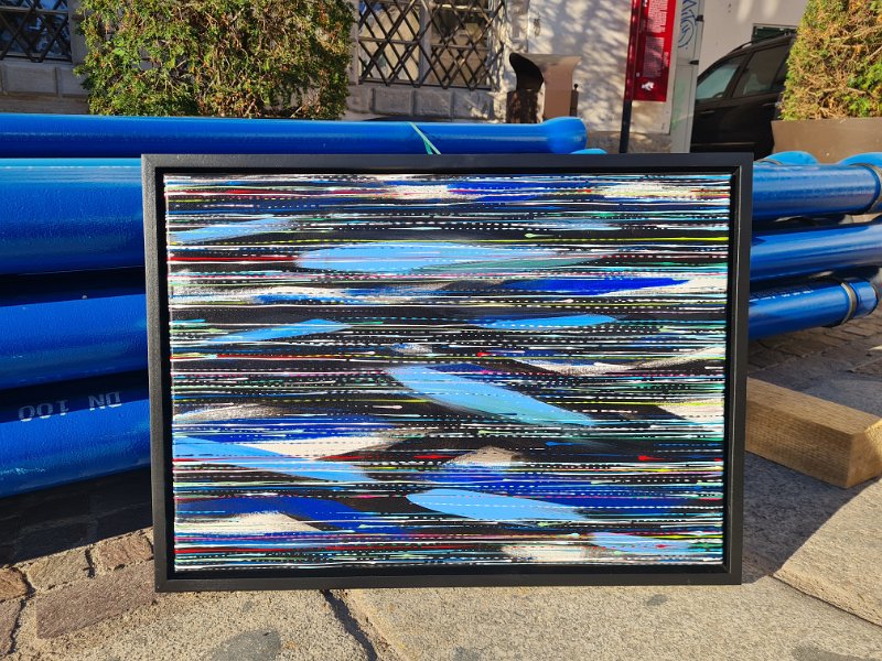 Coloured lines 6 2017 50x70 (+R) Acry-Lack auf LW € 850 SOLD